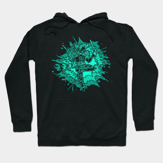 Blue/Green Simic Mage - Planeswalker Oko Thief of Crowns EDH Commander Magic Hoodie by GraviTeeGraphics